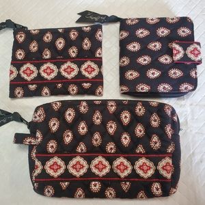 Vera Bradley quilted matching 3 piece set